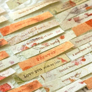 floral artistic english text strip scrapbook 8