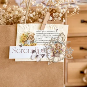 floral clear transparent stickers window coffee 7