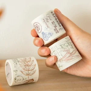 floral collage washi tape tulips butterfly 6