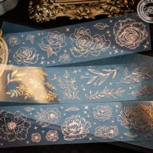 Floral Hot Stamping Decorative Tape