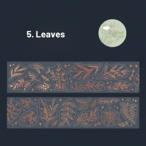 floral hot stamping decorative tape 10