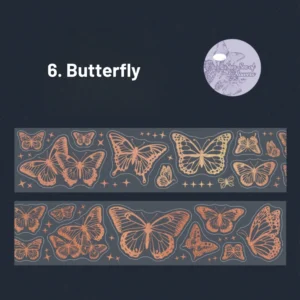 floral hot stamping decorative tape 11