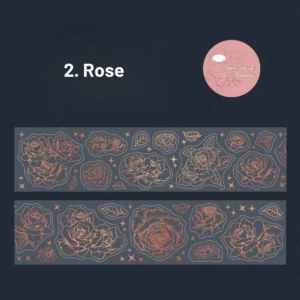 floral hot stamping decorative tape 7