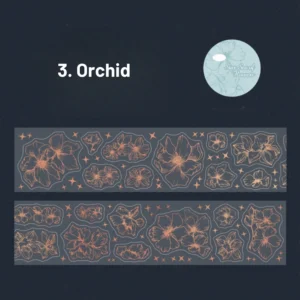 floral hot stamping decorative tape 8