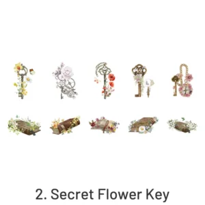 floral love song plant sticker pack 8