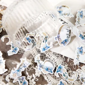 floral number washi stickers 7