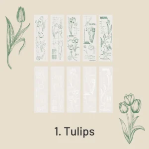 floral plant vintage tracing paper paper 5