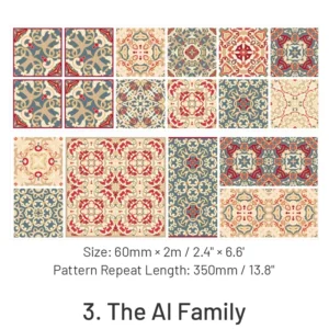 floral tile pattern collection decorative clear 11