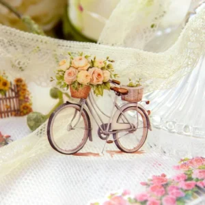 flower and fence clear transparent stickers 5