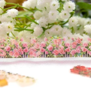 flower and fence clear transparent stickers 6