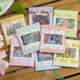 Flower and Film Clear Transparent Decorative Sticker