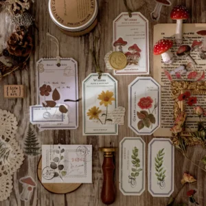 flower and plant clear transparent stickers 4