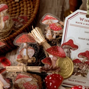 flower and plant clear transparent stickers 5