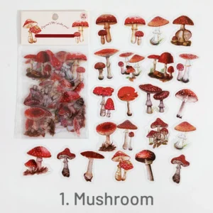 flower and plant clear transparent stickers 7