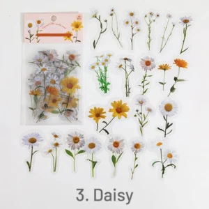 flower and plant clear transparent stickers 9