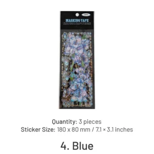 flower and plant holographic clear transparent 12