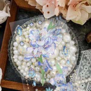 flower and plant holographic clear transparent 5