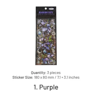 flower and plant holographic clear transparent 9