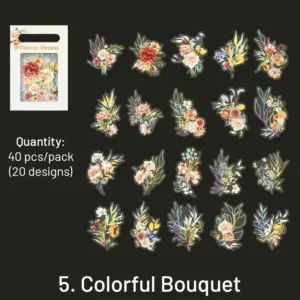 flower and plant holographic hot stamping 13