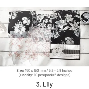 flower and plant sulphuric acid paper 12