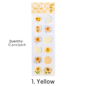 Flower and Plant Wax Seal Dripping Glue Stickers flower and plant wax seal dripping 10