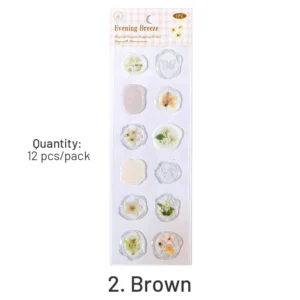 Flower and Plant Wax Seal Dripping Glue Stickers flower and plant wax seal dripping 11