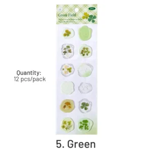 Flower and Plant Wax Seal Dripping Glue Stickers flower and plant wax seal dripping 14