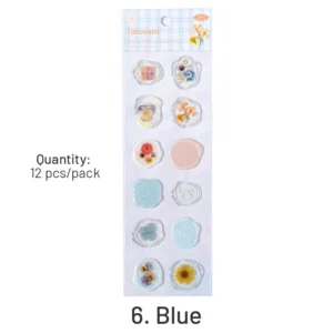 Flower and Plant Wax Seal Dripping Glue Stickers flower and plant wax seal dripping 15