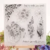 Flower Clear Silicone Stamp - main product photo | clear stamp