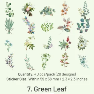 flower clear transparent decorative stickers 15
