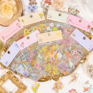 flower clear transparent decorative stickers 4