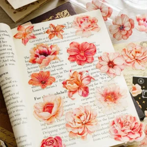 flower clear transparent holographic hot stamping 5