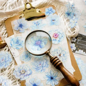 flower clear transparent holographic hot stamping 6