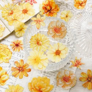 flower clear transparent holographic hot stamping 7