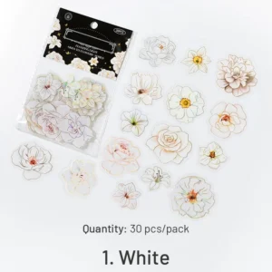 flower clear transparent holographic hot stamping 9