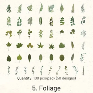 flower clear transparent stickers rose hydrangea 13