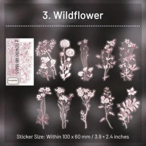 flower cottage plant stickers daisy magnolia 10