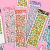 Flower Holographic Clear Transparent Stickers