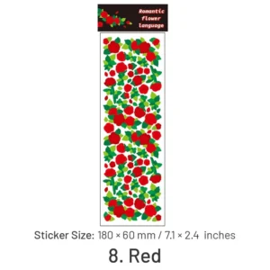 Flower Holographic Clear Transparent Stickers flower holographic clear transparent stickers 15