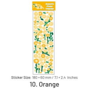 Flower Holographic Clear Transparent Stickers flower holographic clear transparent stickers 17