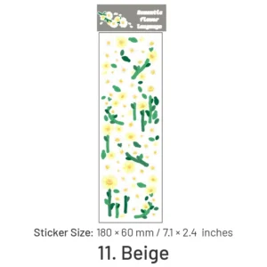 Flower Holographic Clear Transparent Stickers flower holographic clear transparent stickers 18