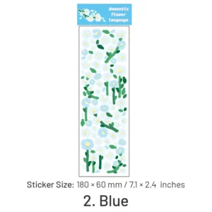 Flower Holographic Clear Transparent Stickers flower holographic clear transparent stickers 9