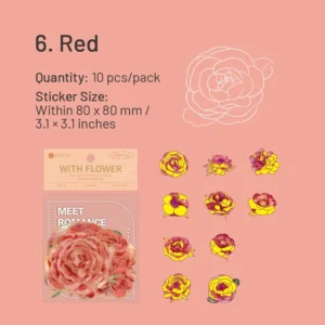 flower holographic hot stamping clear transparent 13