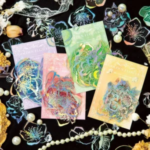 flower holographic hot stamping clear transparent 2 1