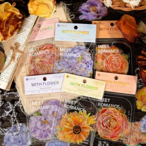 flower holographic hot stamping clear transparent 2