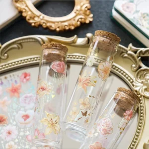 flower hot stamping gold sticker sheets 5