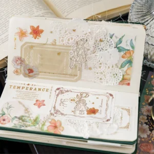 flower hot stamping gold sticker sheets 8