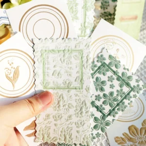 Flower Island Artistic 3D Embossing Floral Plant Collage Scrapbook Paper flower island artistic 3d embossing floral 7