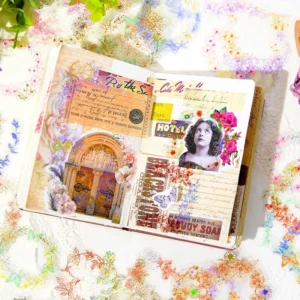 flower pledge foil stamping botanical sticker 5