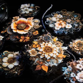 Flower Punk Series Punk Flower Wild Landscape Sticker Pack